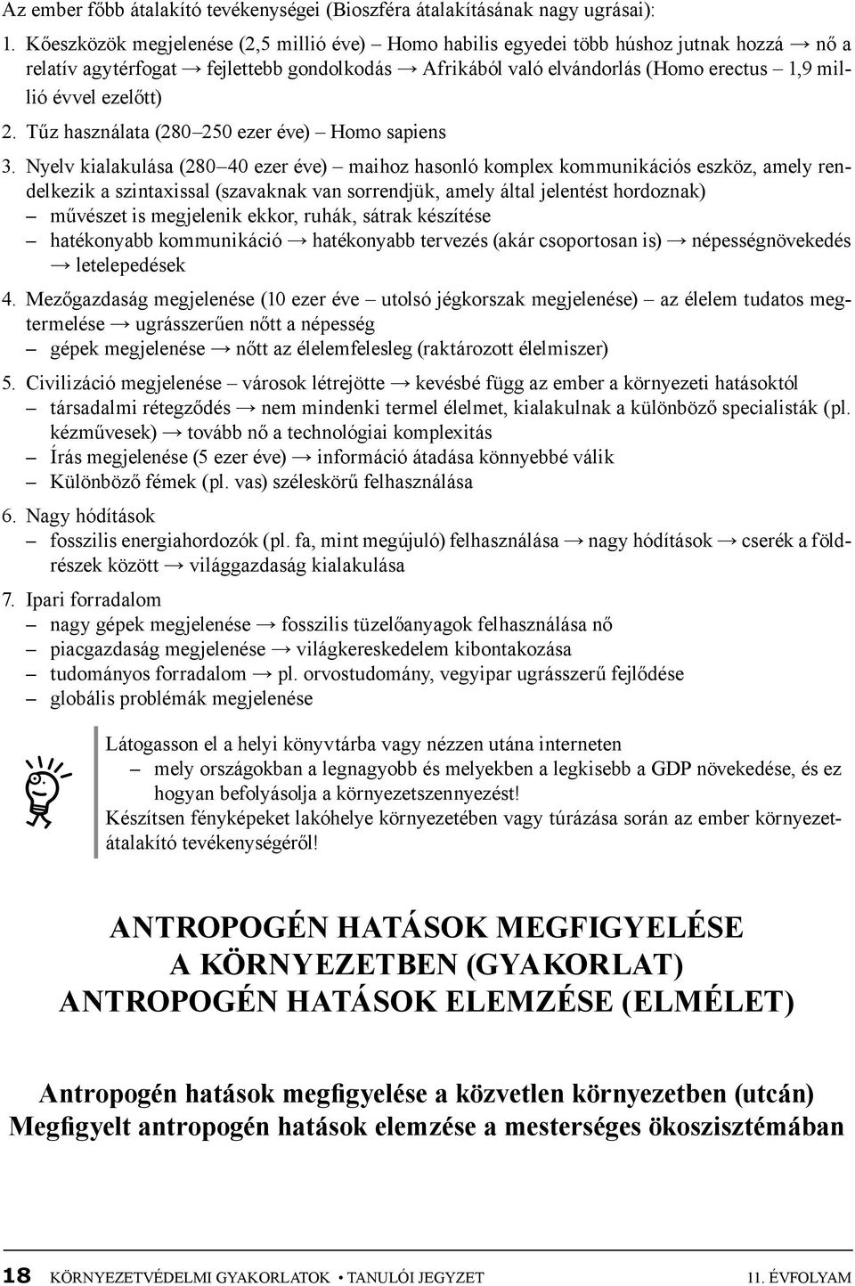 ezelőtt) 2. Tűz használata (280 250 ezer éve) Homo sapiens 3.