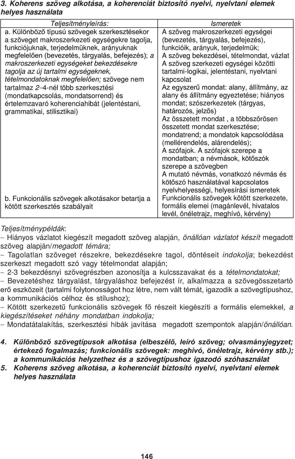 egységeket bekezdésekre tagolja az új tartalmi egységeknek, tételmondatoknak megfelelõen; szövege nem tartalmaz 2 4-nél több szerkesztési (mondatkapcsolás, mondatsorrend) és értelemzavaró