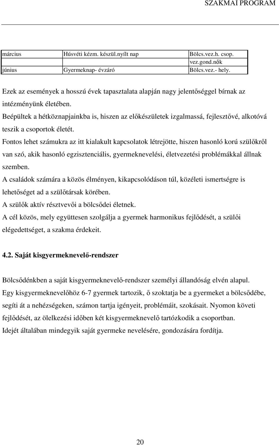 Beépültek a hétköznapjainkba is, hiszen az előkészületek izgalmassá, fejlesztővé, alkotóvá teszik a csoportok életét.