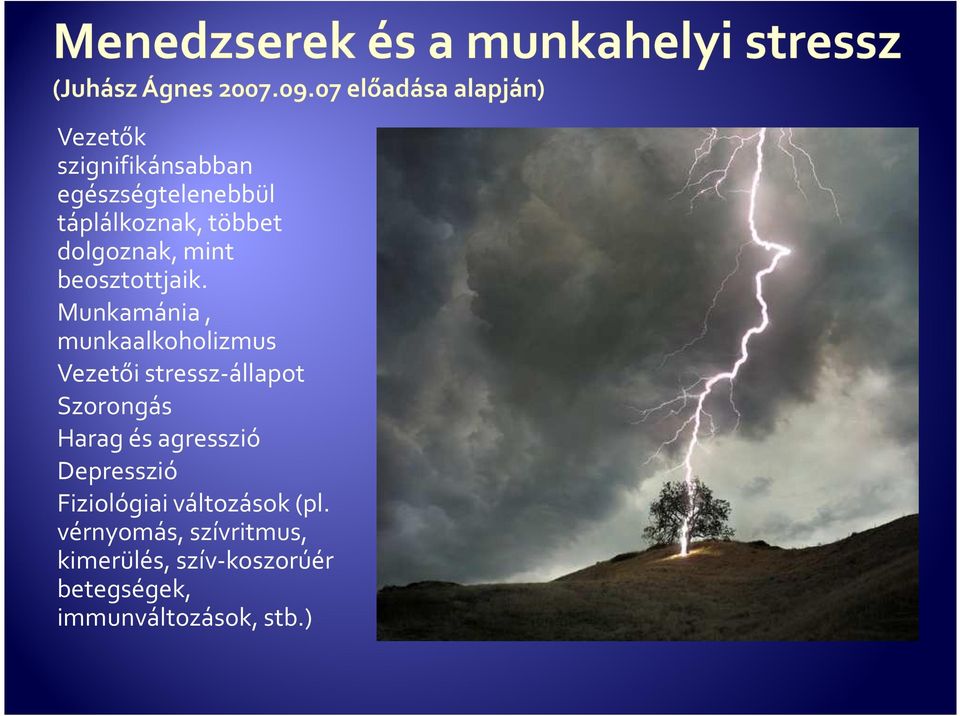 Munkamánia, munkaalkoholizmus Vezetői stressz-állapot Szorongás Harag és