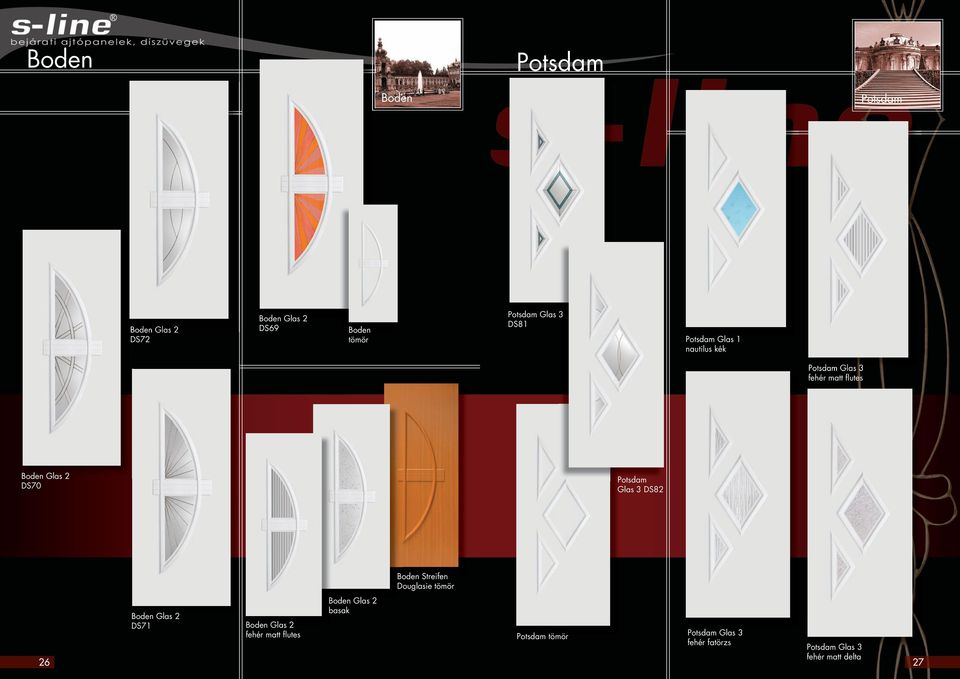 Potsdam Glas 3 DS82 Boden Streifen Douglasie Boden Glas 2 Boden Glas 2 basak DS71 Boden