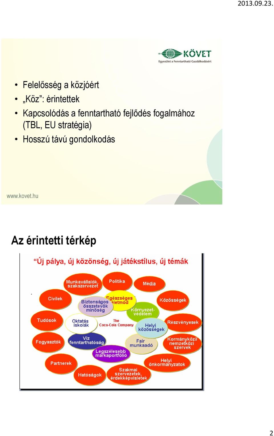 fejlődés fogalmához (TBL, EU