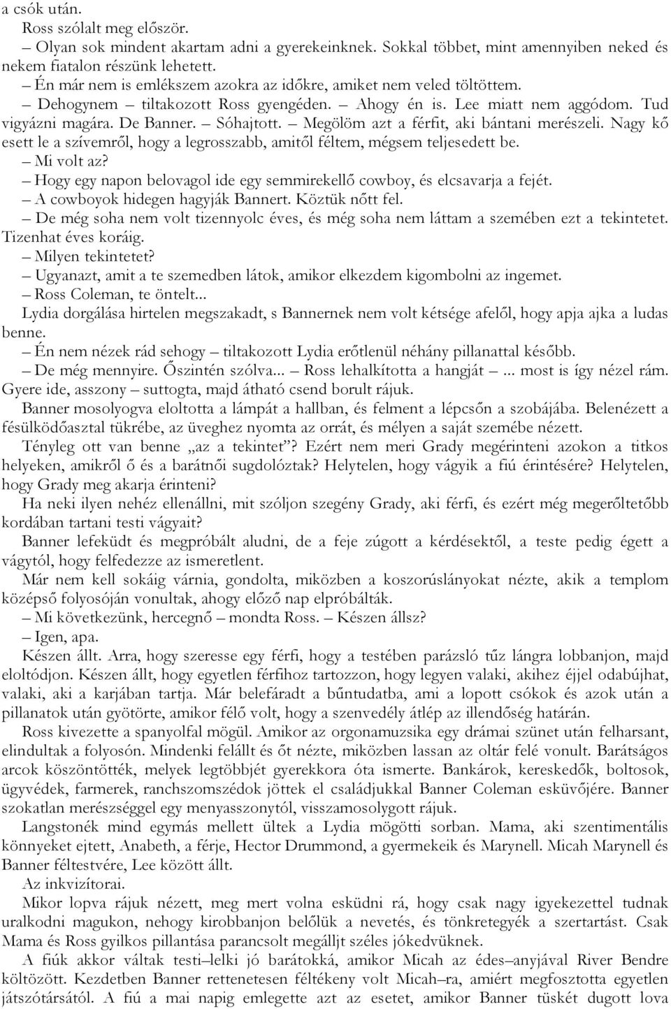 Randevúk fekete cowboyok