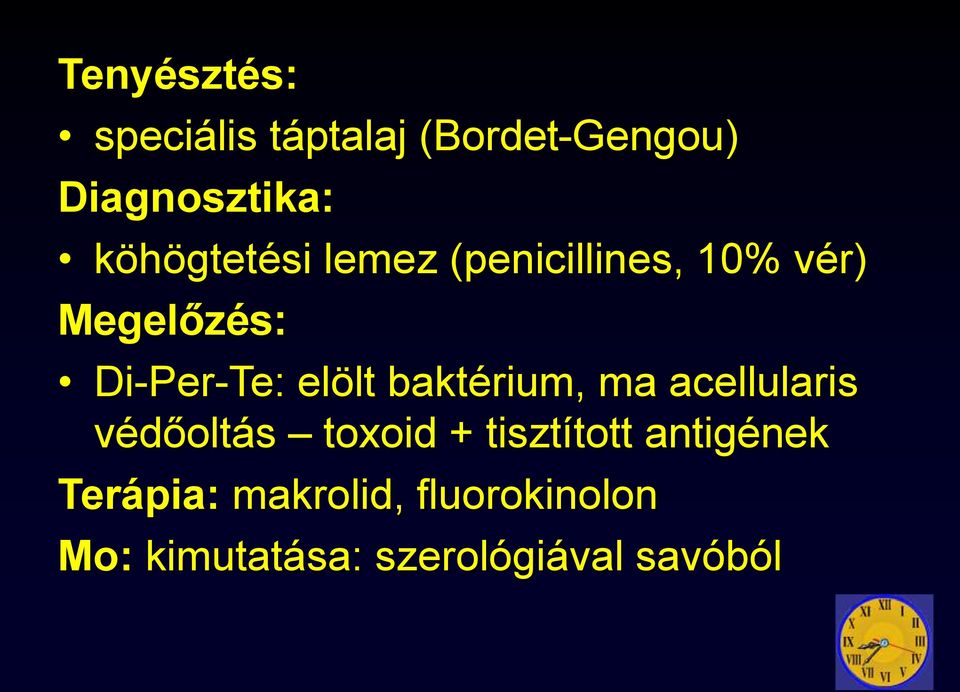 elölt baktérium, ma acellularis védőoltás toxoid + tisztított