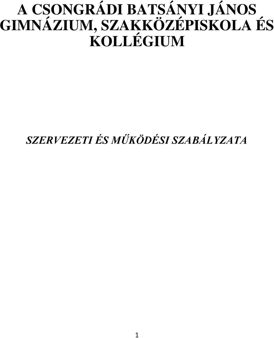 SZAKKÖZÉPISKOLA ÉS