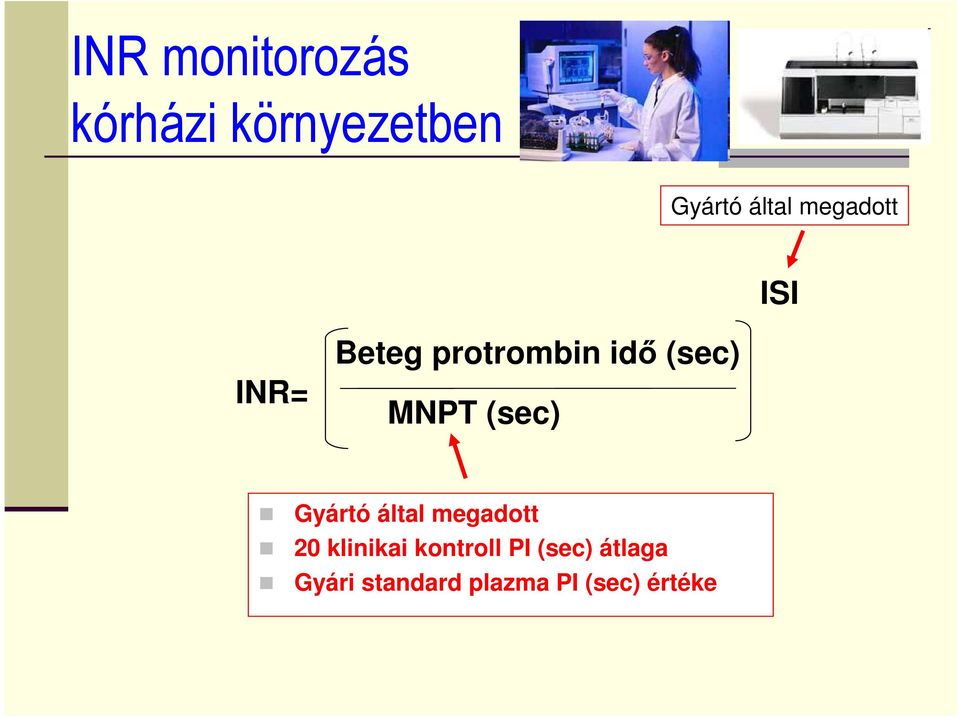 (sec) Gyártó által megadott 20 klinikai kontroll