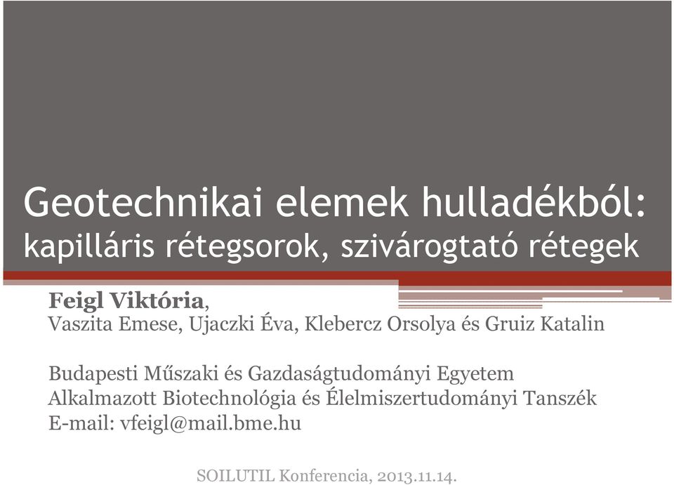 Budapesti Műszaki és Gazdaságtudományi Egyetem Alkalmazott Biotechnológia és