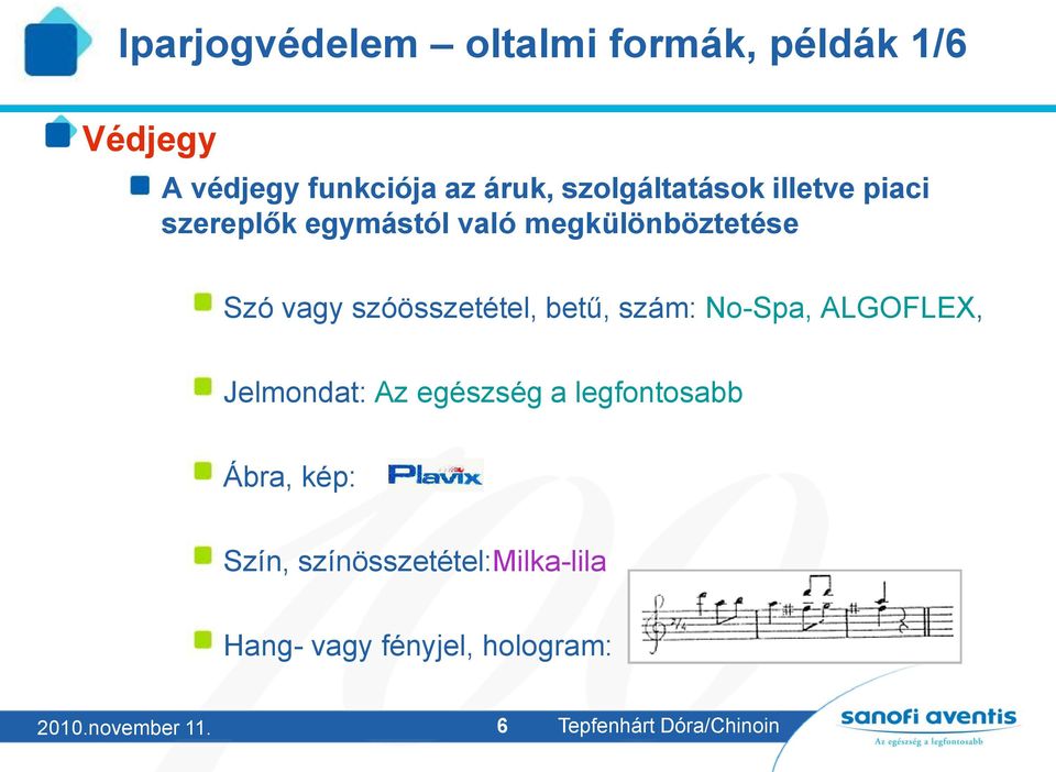 szóösszetétel, betű, szám: No-Spa, ALGOFLEX, Jelmondat: Az egészség a legfontosabb Ábra,