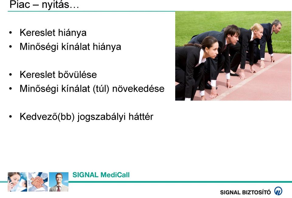 bővülése Minőségi kínálat (túl)