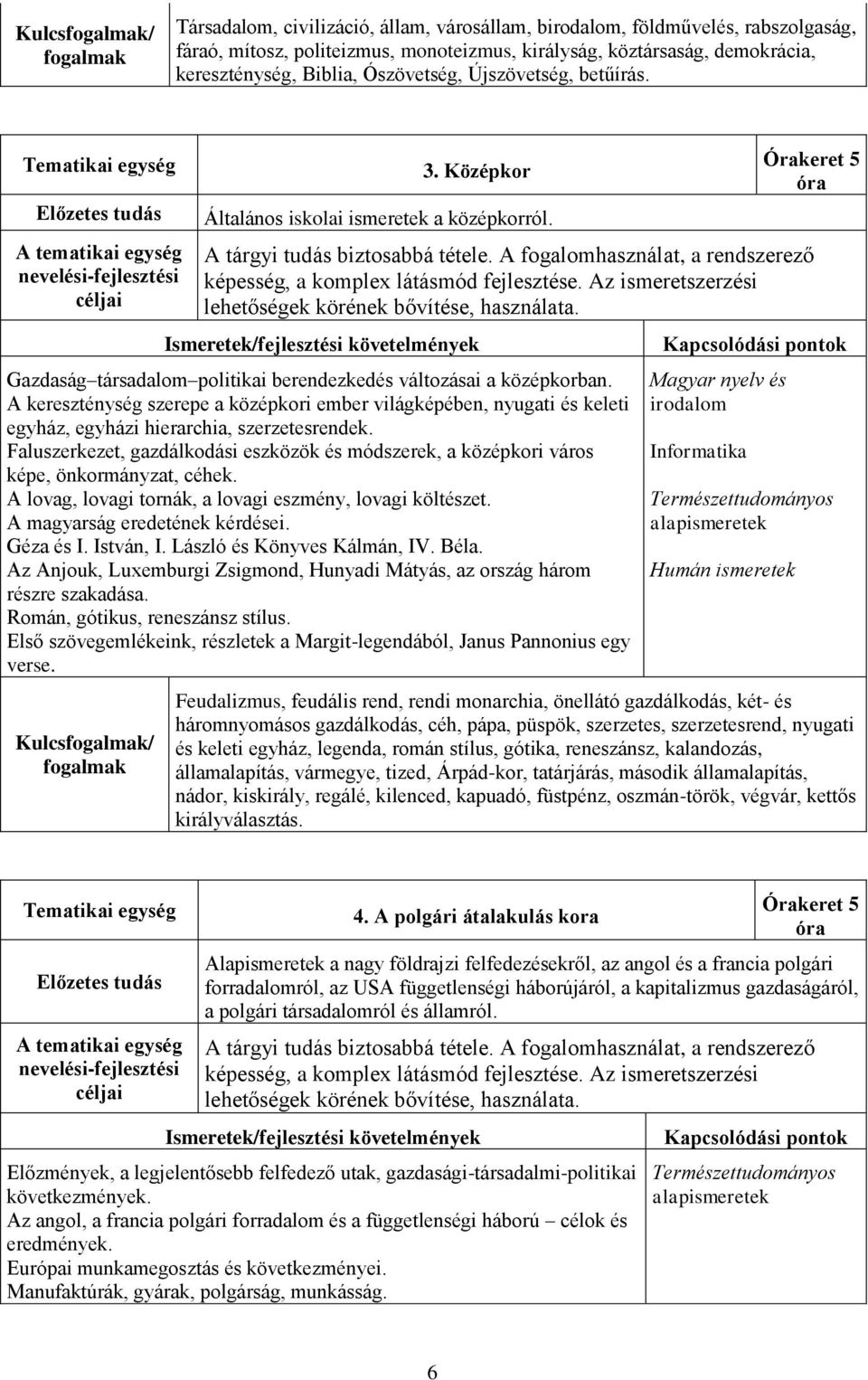 A kereszténység szerepe a középkori ember világképében, nyugati és keleti egyház, egyházi hierarchia, szerzetesrendek.