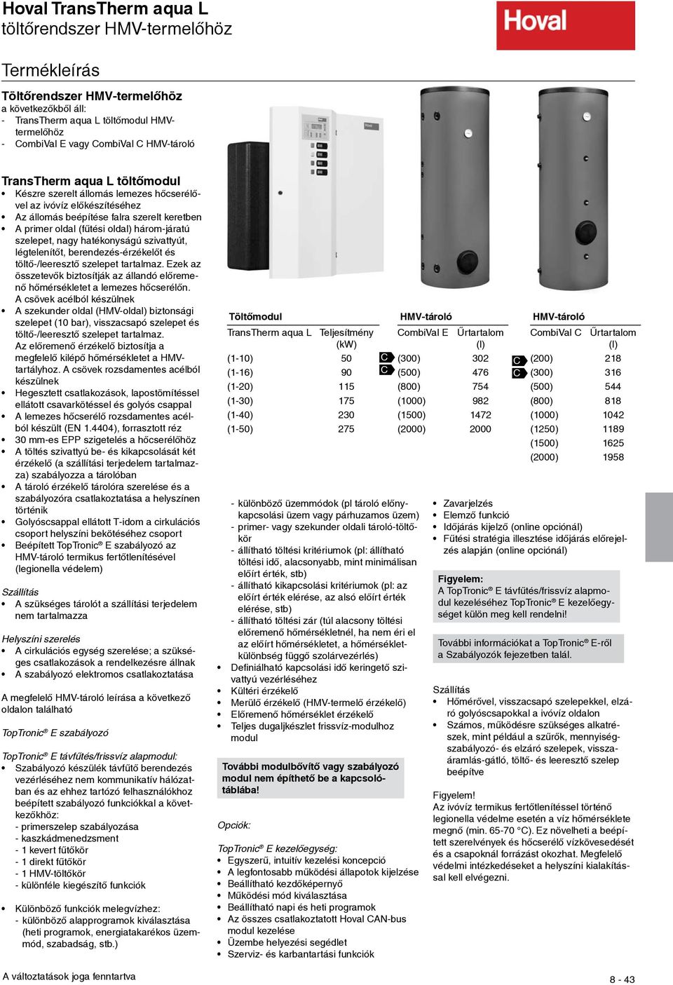 szivattyút, légtelenítőt, berendezés-érzékelőt és töltő-/leeresztő szelepet tartalmaz. Ezek az összetevők biztosítják az állandó előremenő hőmérsékletet a lemezes hőcserélőn.