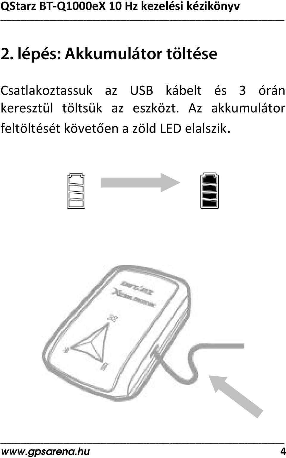 keresztül töltsük az eszközt.