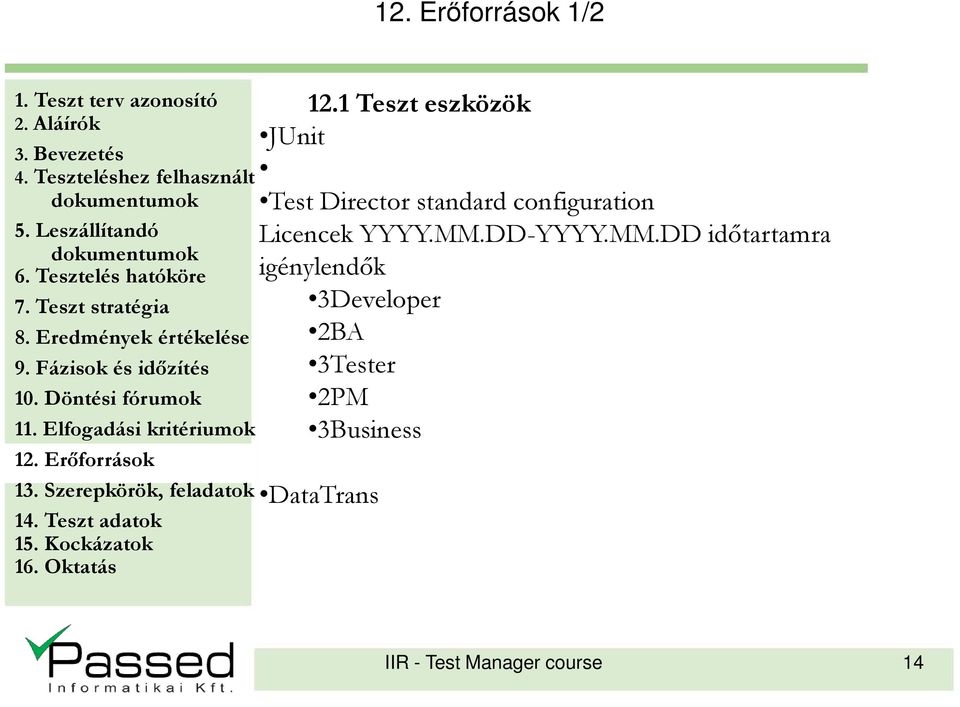 configuration Licencek YYYY.MM.