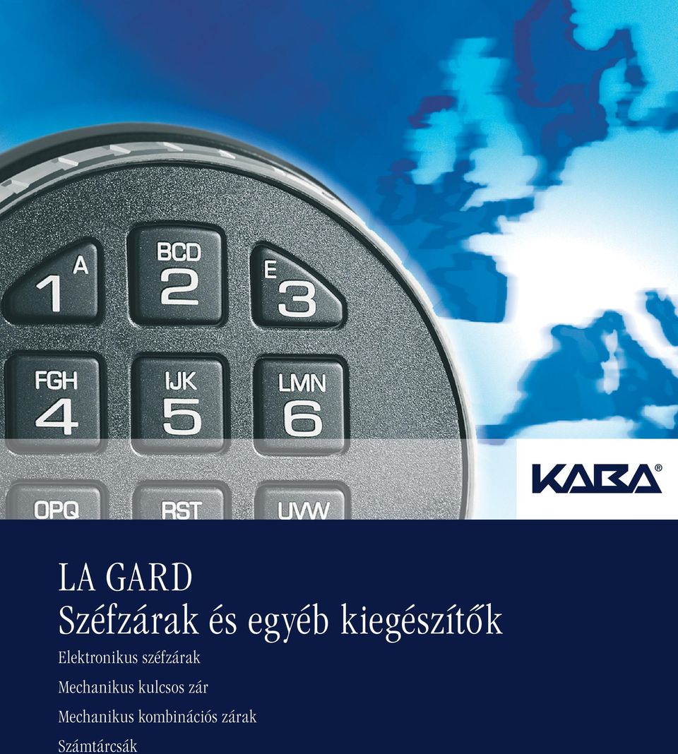 széfzárak Mechanikus kulcsos