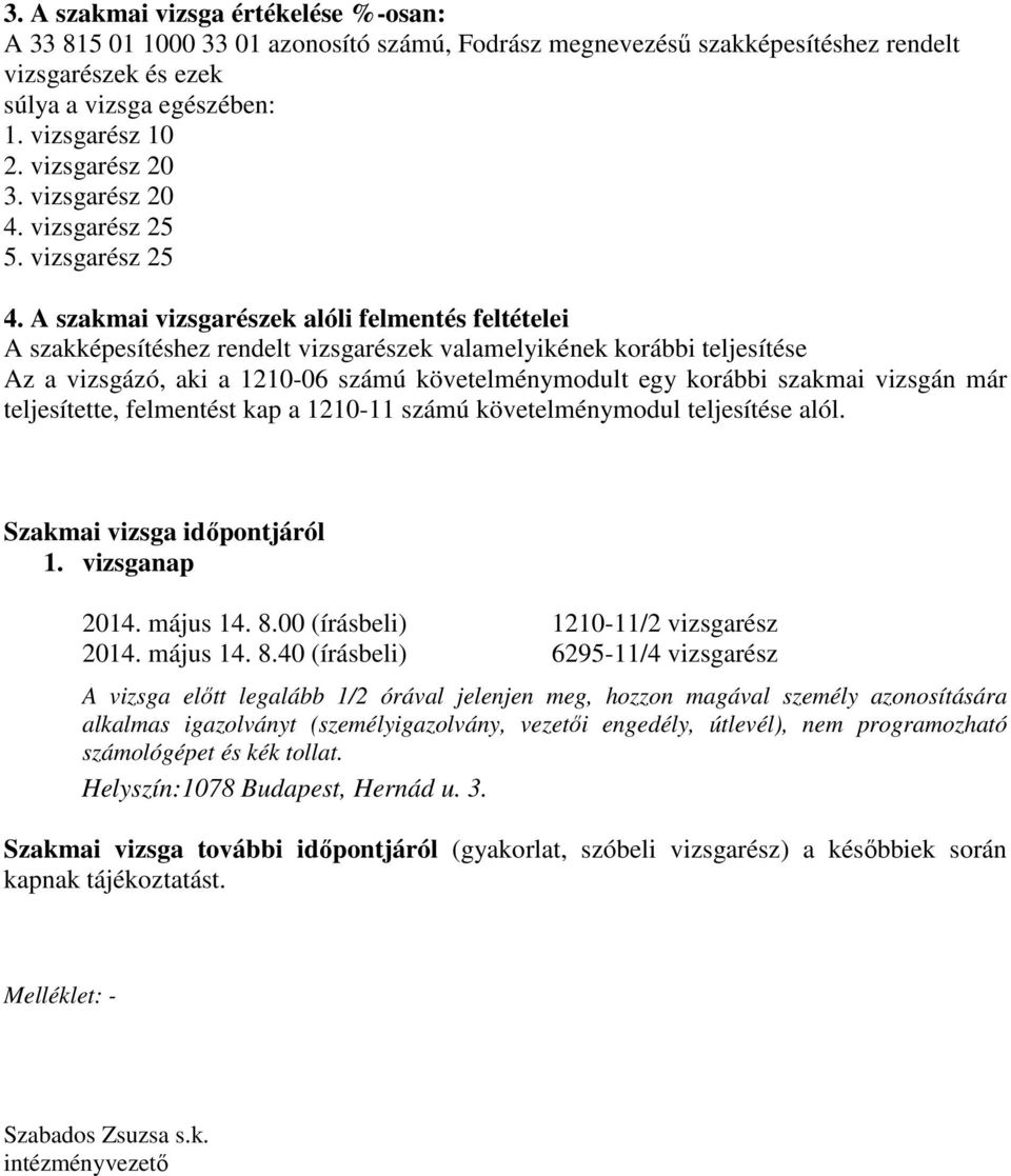 VIK Középiskola és Szakiskola 1078 Budapest, Hernád u. 3. OM PDF Ingyenes  letöltés
