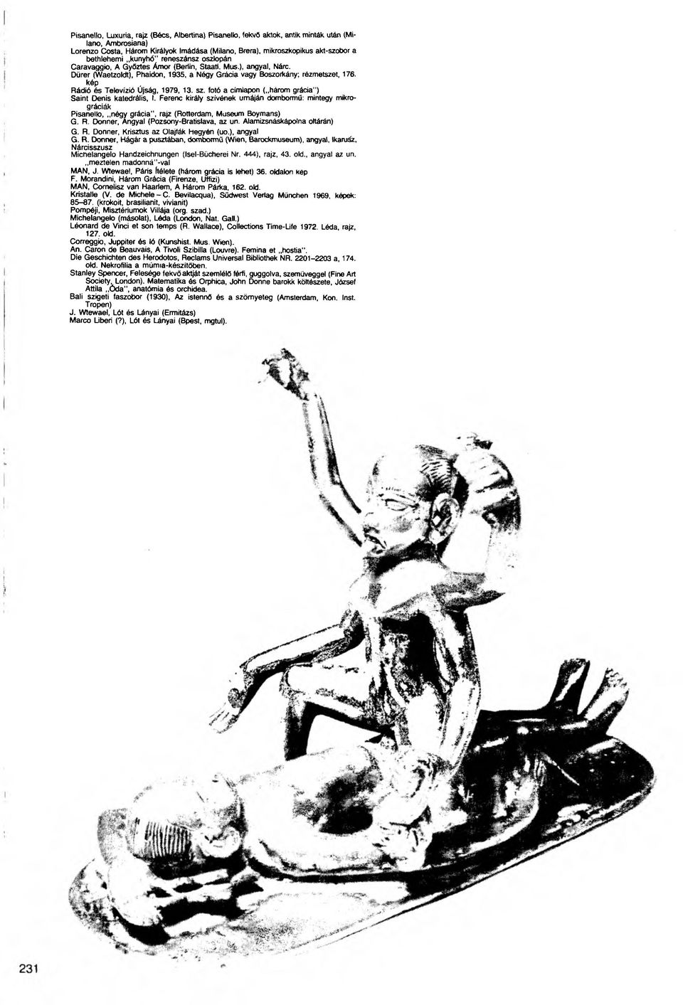 kép Rádió és Televízió Újság, 1979, 13. sz. fotó a címlapon ( három grácia") Saint Denis katedrális, I.