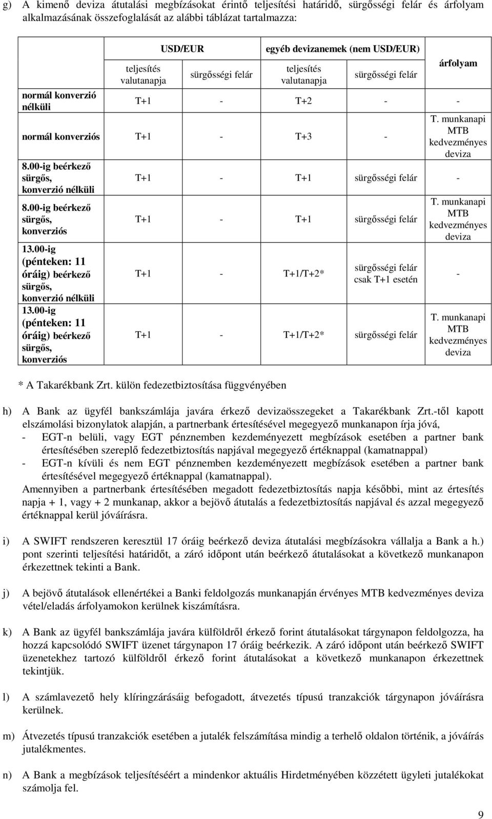 00-ig beérkező sürgős, konverzió nélküli 8.00-ig beérkező sürgős, konverziós 13.00-ig (pénteken: 11 óráig) beérkező sürgős, konverzió nélküli 13.