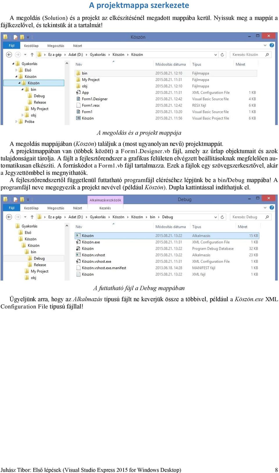 vb fájl, amely az űrlap objektumait és azok tulajdonságait tárolja. A fájlt a fejlesztőrendszer a grafikus felületen elvégzett beállításoknak megfelelően automatikusan elkészíti.