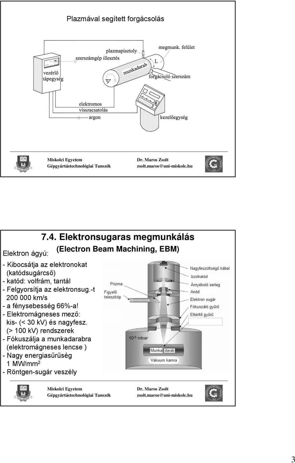 katód: volfrám, tantál - Felgyorsítja az elektronsug.-t 200 000 km/s - a fénysebesség 66%-a!