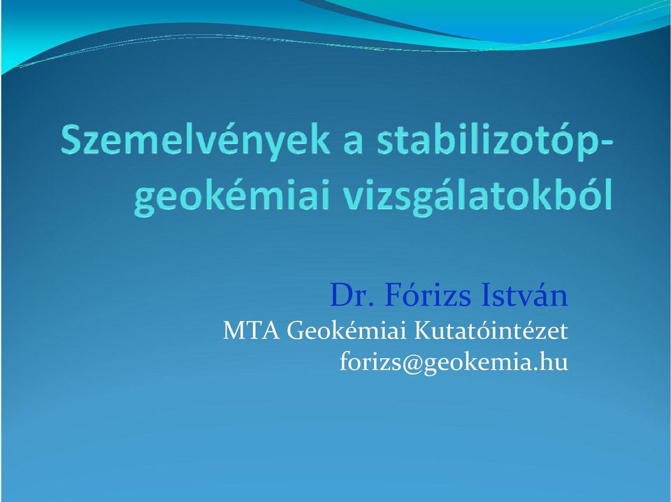 Geokémiai