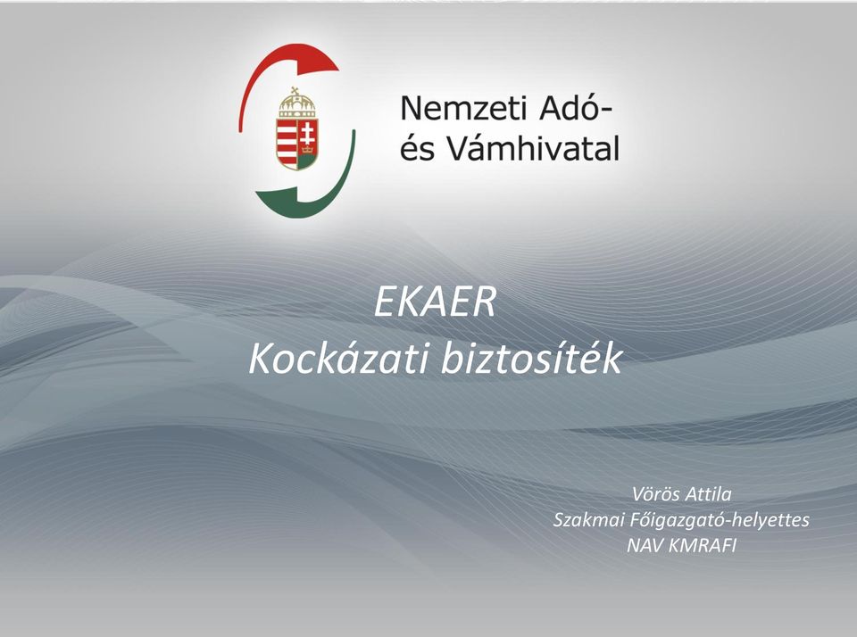 EKAER Kockázati biztosíték - PDF Ingyenes letöltés