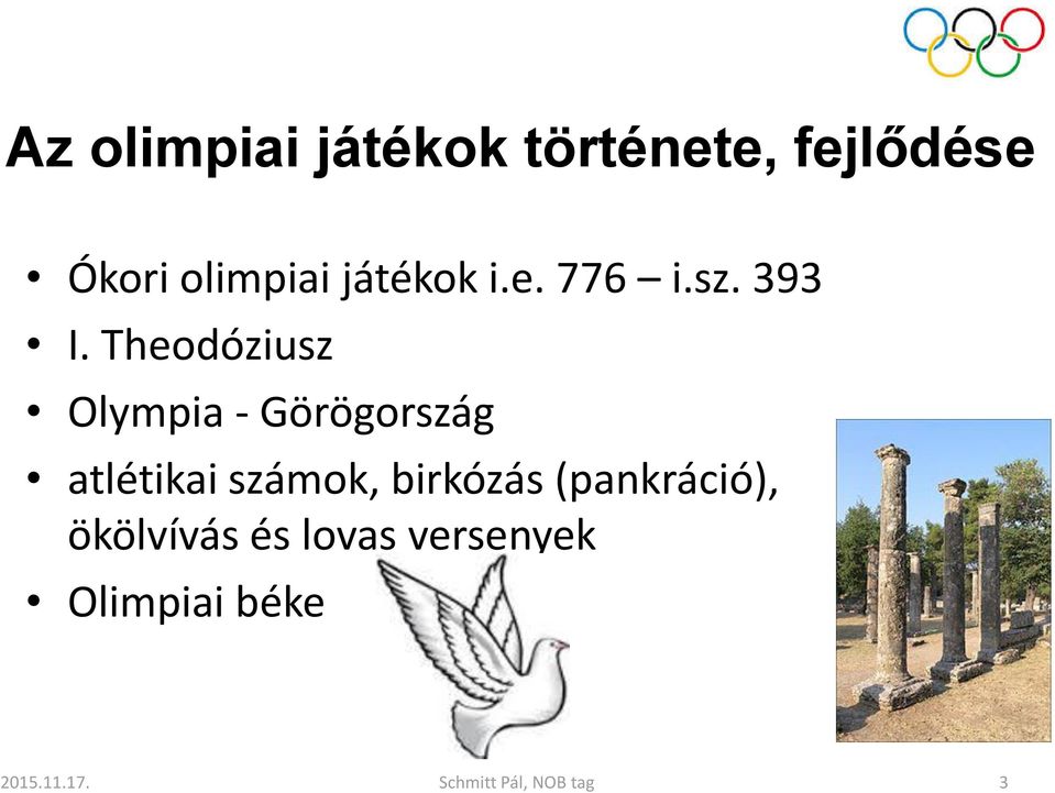Theodóziusz Olympia - Görögország atlétikai számok,