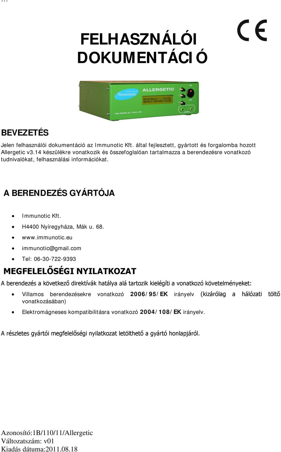 www.immunotic.eu immunotic@gmail.