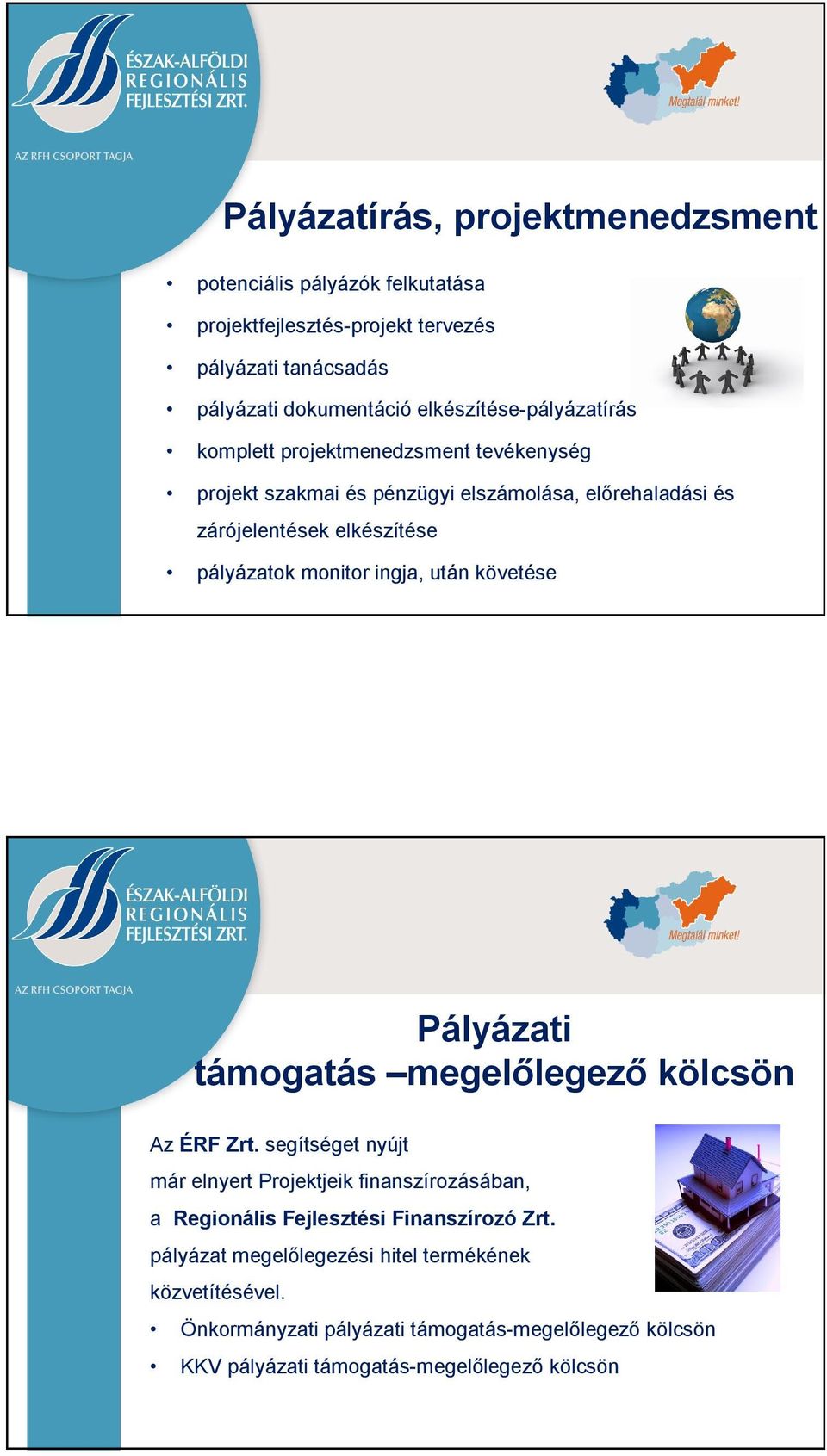 monitor ingja, után követése Pályázati támogatás megelőlegező kölcsön Az ÉRF Zrt.