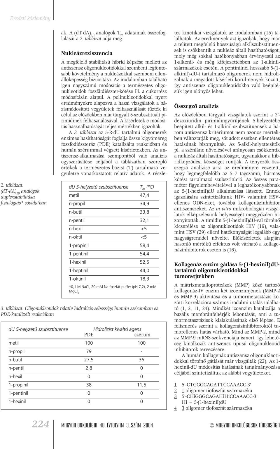 1-oktinil 18,3 *0,1 M NaCl, 20 mm Na-foszfát puffer (ph 7,2), 2 mm MgCl 2 3. táblázat.