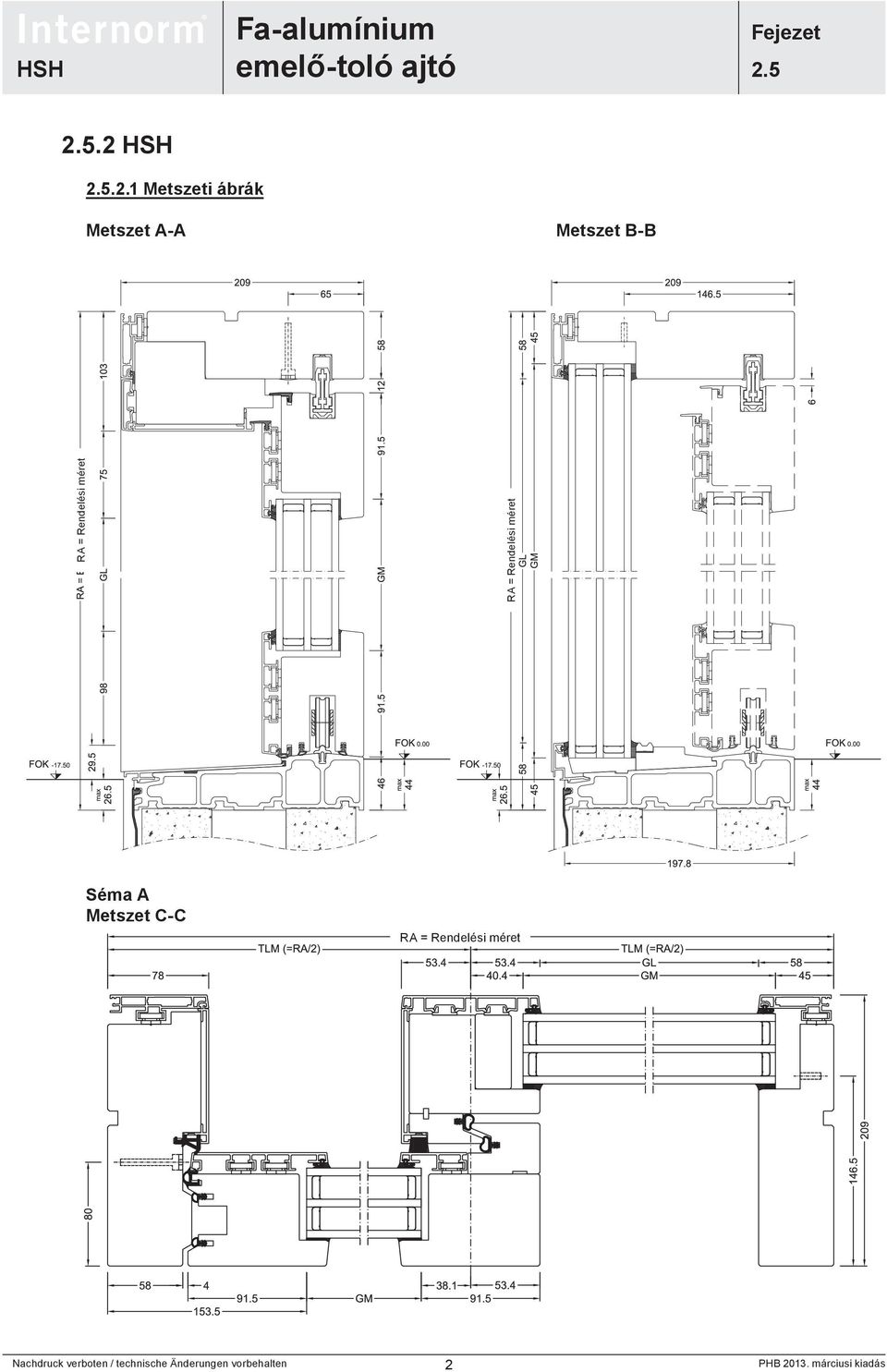 Fa-alumínium emelő-toló ajtó - PDF Free Download