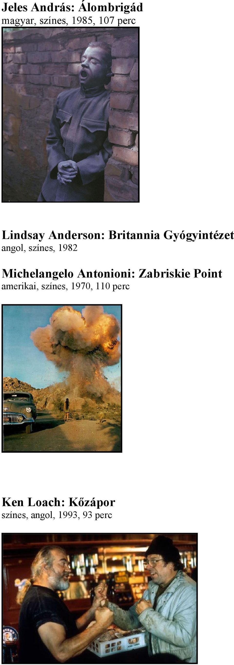 1982 Michelangelo Antonioni: Zabriskie Point amerikai,