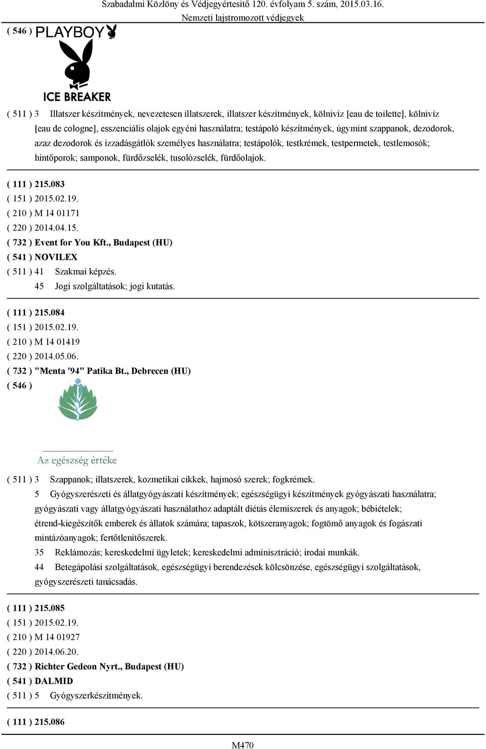 készítmények, úgymint szappanok, dezodorok, azaz dezodorok és izzadásgátlók személyes használatra; testápolók, testkrémek, testpermetek, testlemosók; hintőporok; samponok, fürdőzselék, tusolózselék,
