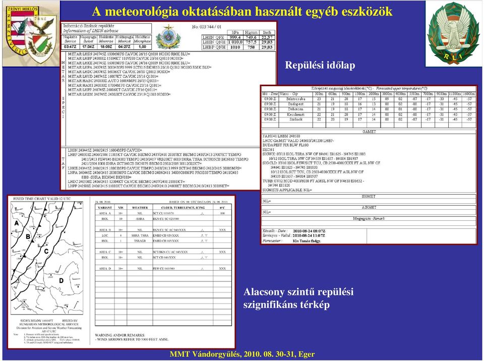 Repülési idılap Alacsony