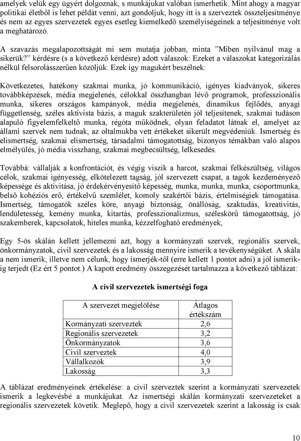 teljesítménye volt a meghatározó. A szavazás megalapozottságát mi sem mutatja jobban, minta Miben nyilvánul mag a sikerük?