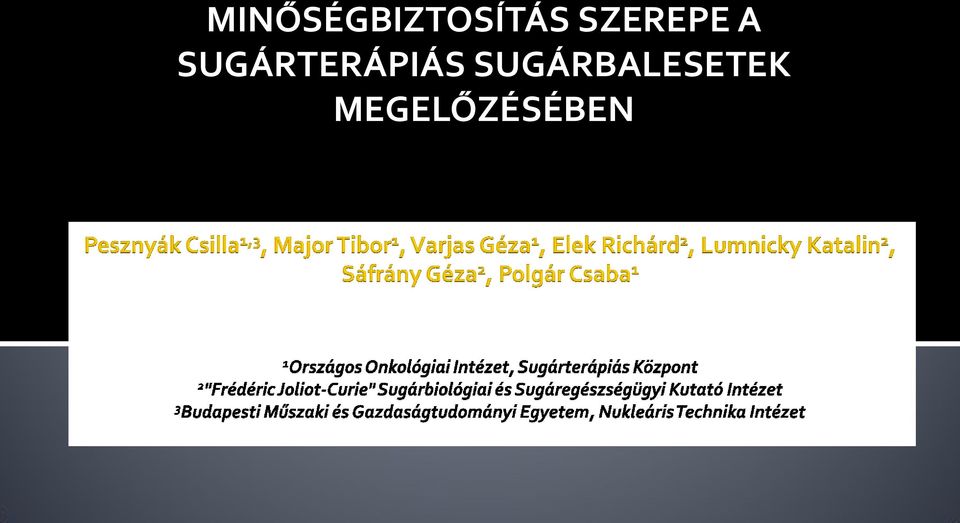 SUGÁRTERÁPIÁS