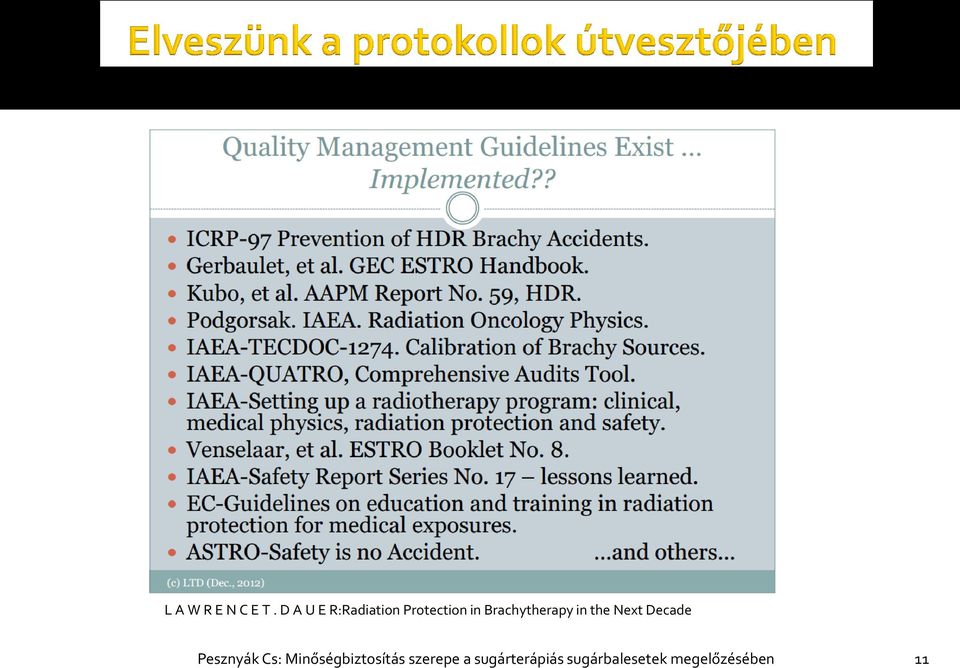 Brachytherapy in the Next Decade Pesznyák