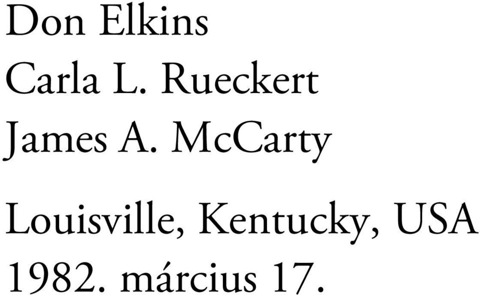 McCarty Louisville,