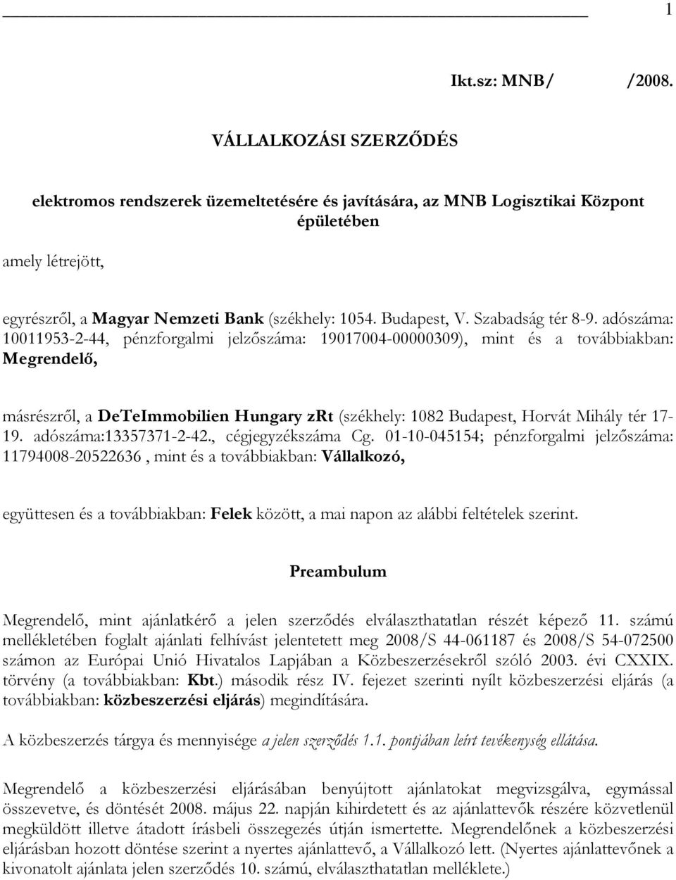 Szabadság tér 8-9.