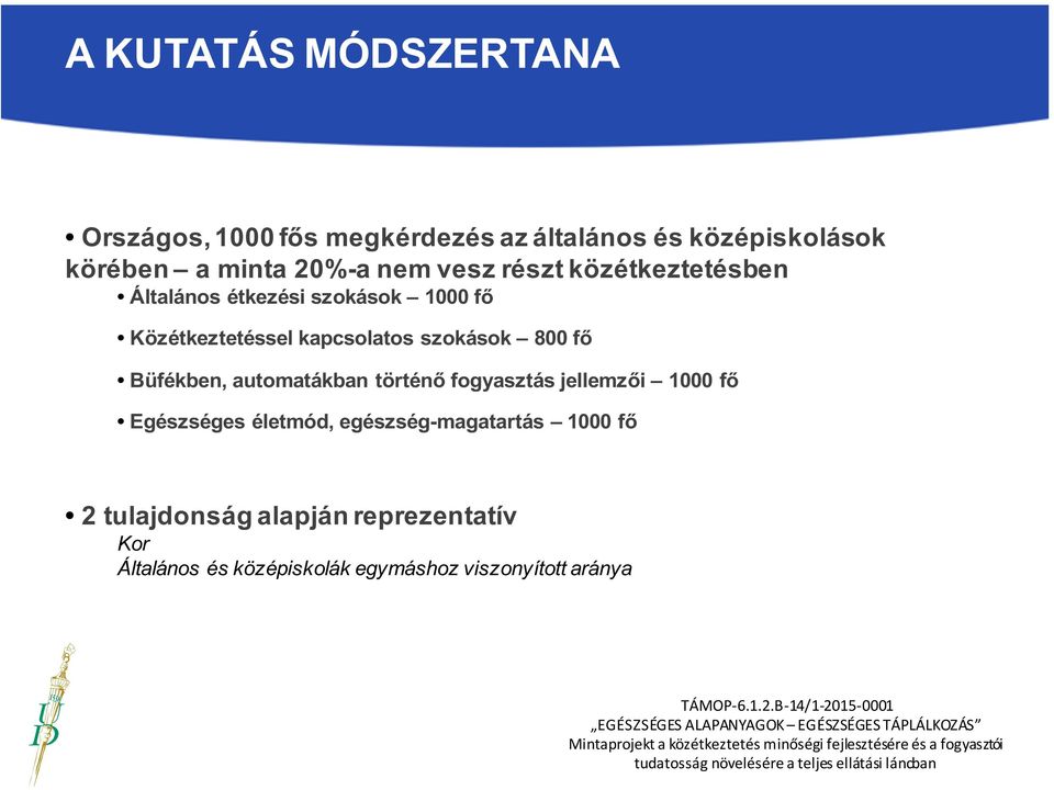 800 fő Büfékben, automatákban történő fogyasztás jellemzői 1000 fő Egészséges életmód,