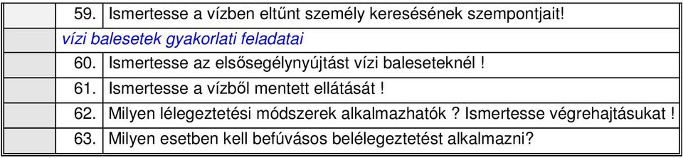 Ismertesse az elsősegélynyújtást vízi baleseteknél! 61.