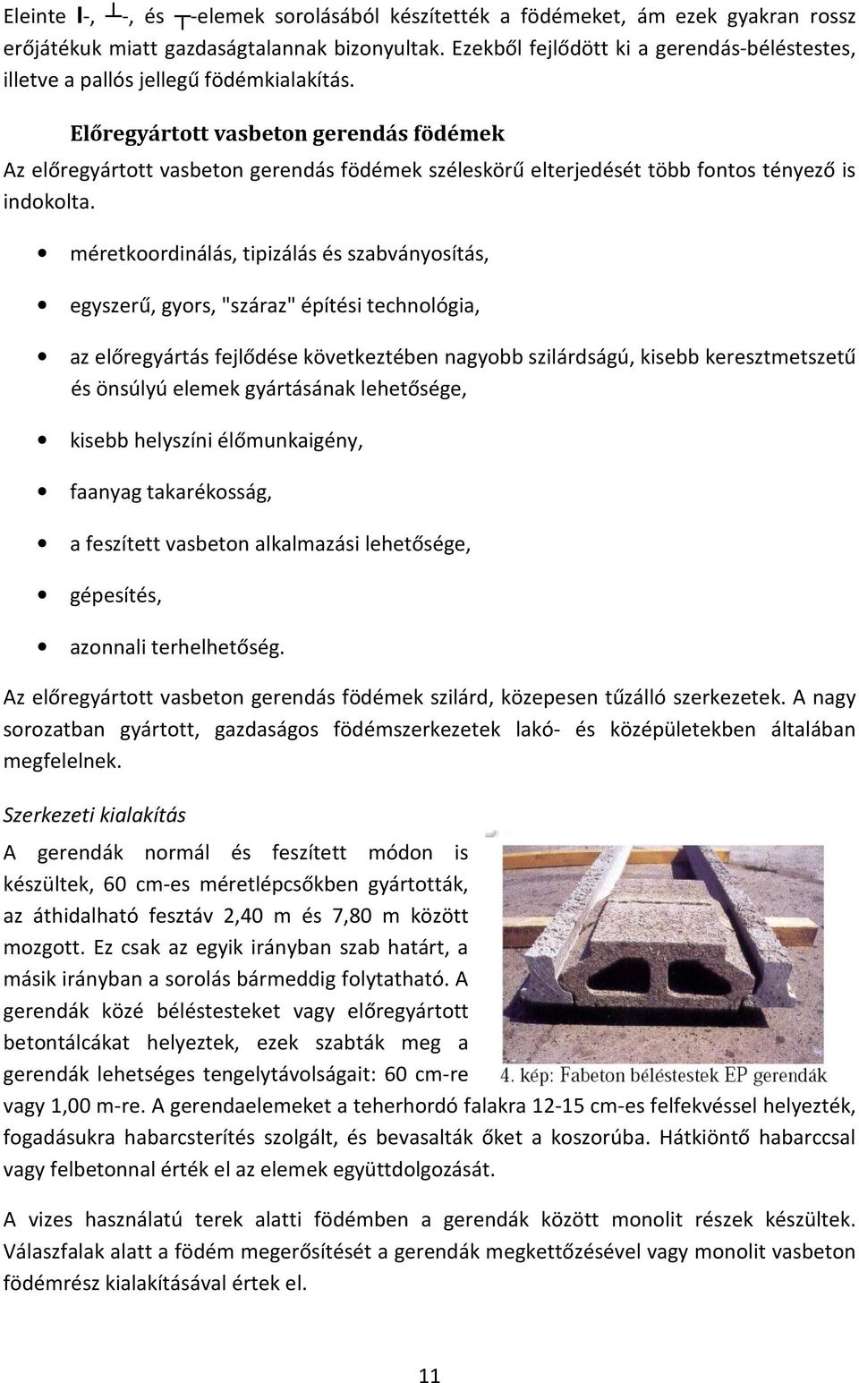 Monolit vasbetonnal együttdolgozó előregyártott kerámia gerendaelemes  födémek fejlődése - PDF Free Download