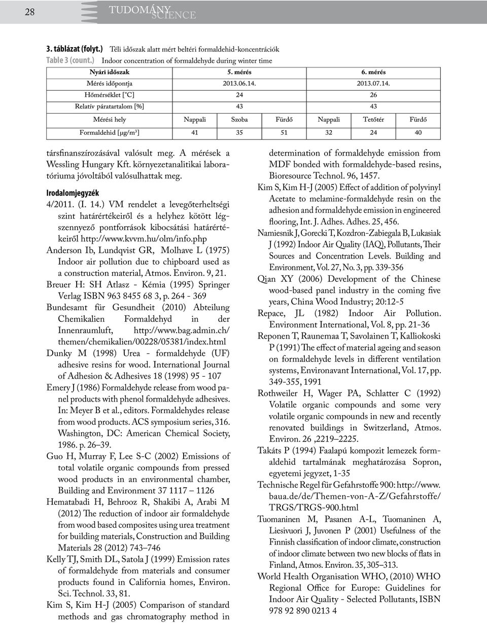 ) VM rendelet a levegőterheltségi szint határértékeiről és a helyhez kötött légszennyező pontforrások kibocsátási határértékeiről http://www.kvvm.hu/olm/info.