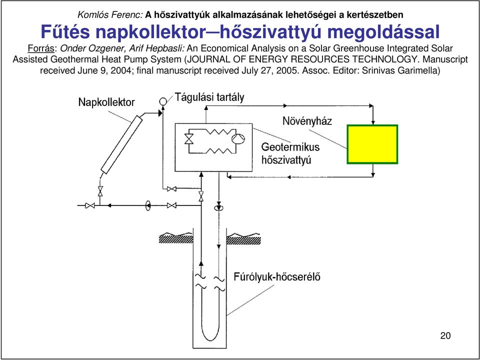 Pump System (JOURNAL OF ENERGY RESOURCES TECHNOLOGY.
