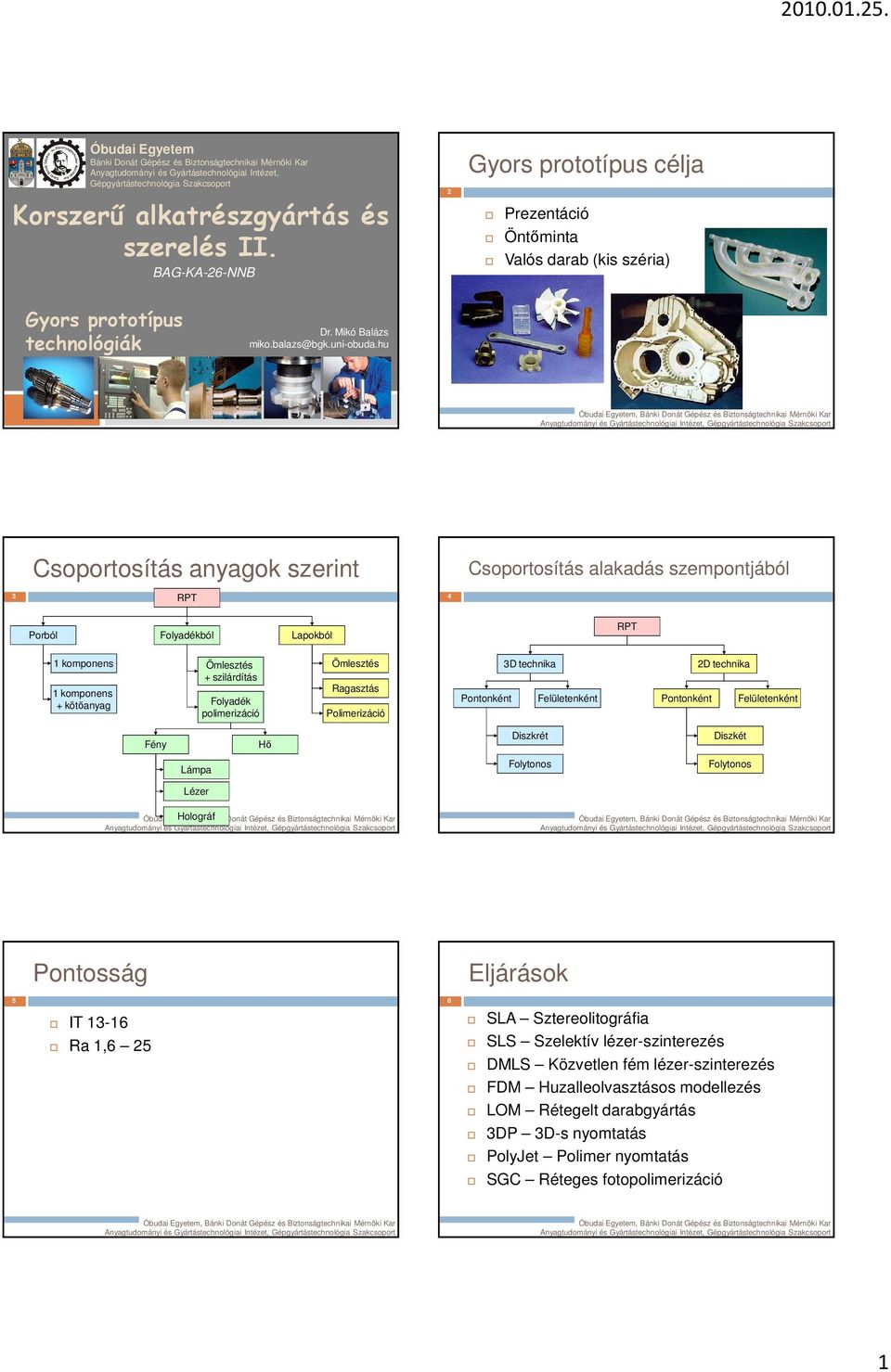 Korszerő alkatrészgyártás és szerelés II. BAG-KA-26-NNB - PDF Ingyenes  letöltés