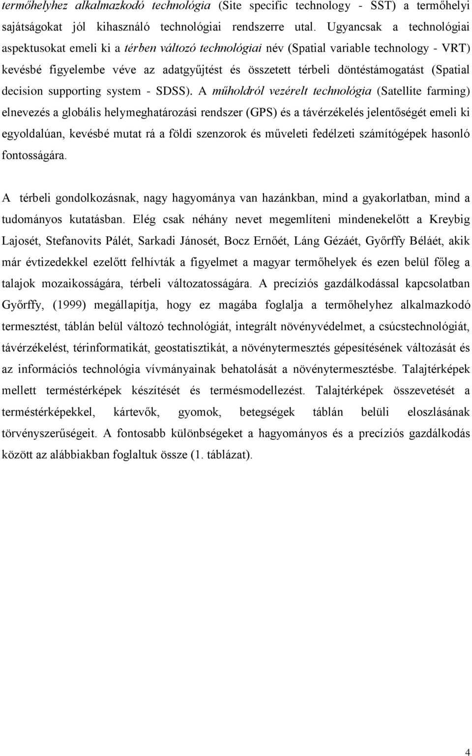 (Spatial decision supporting system - SDSS).