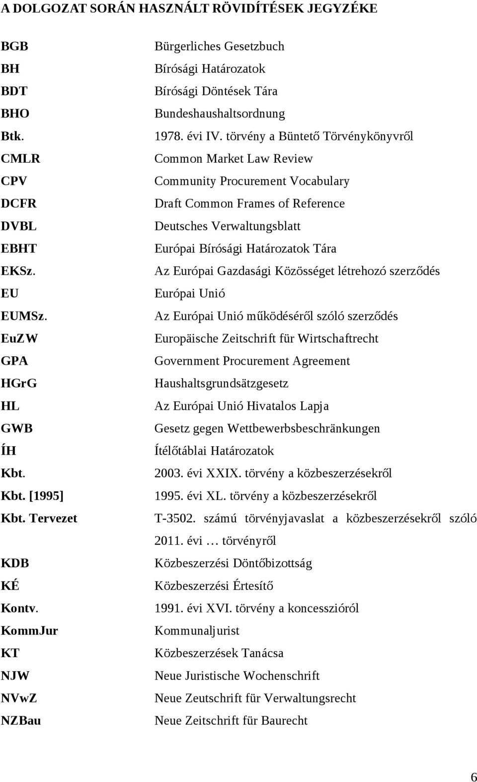 törvény a Büntető Törvénykönyvről Common Market Law Review Community Procurement Vocabulary Draft Common Frames of Reference Deutsches Verwaltungsblatt Európai Bírósági Határozatok Tára Az Európai