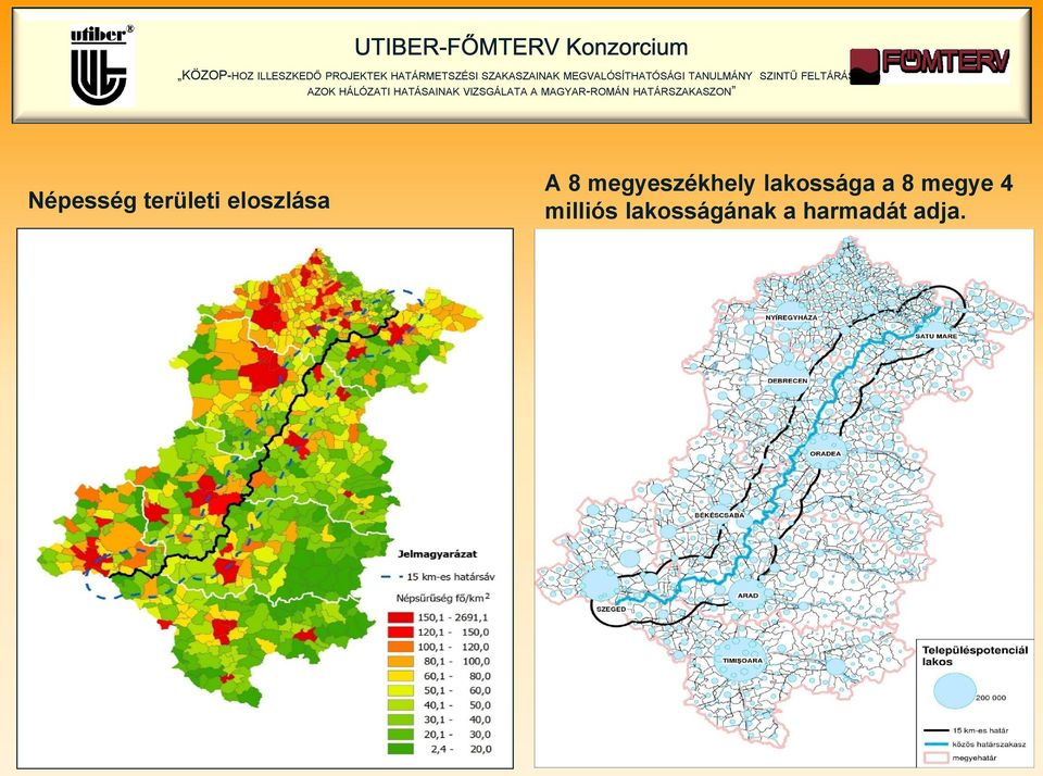 megyeszékhely lakossága a