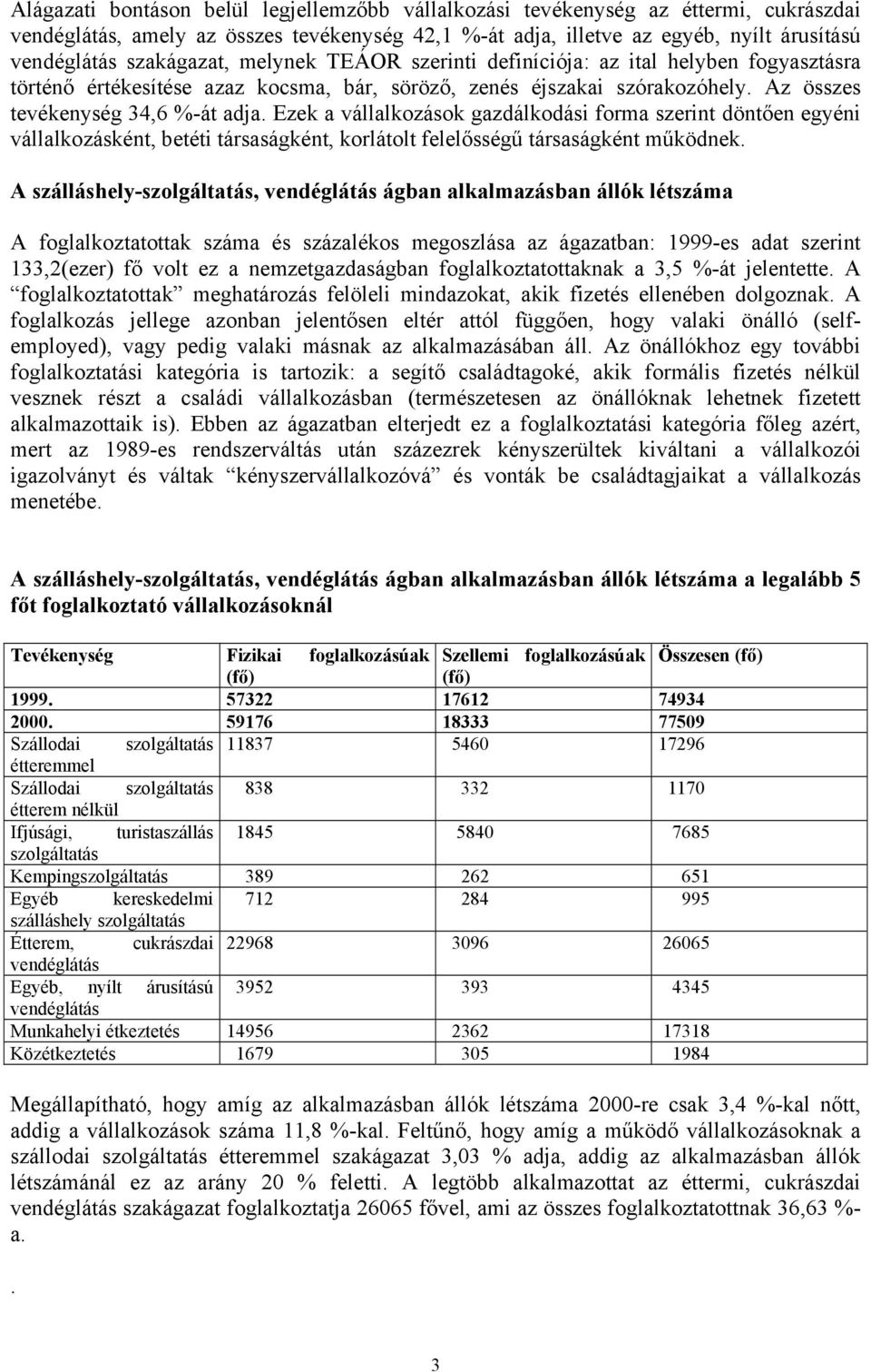 Ezek a vállalkozások gazdálkodási forma szerint döntően egyéni vállalkozásként, betéti társaságként, korlátolt felelősségű társaságként működnek.