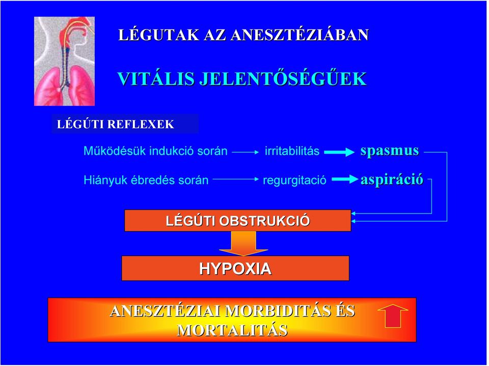 során irritabilitás spasmus regurgitació aspiráció