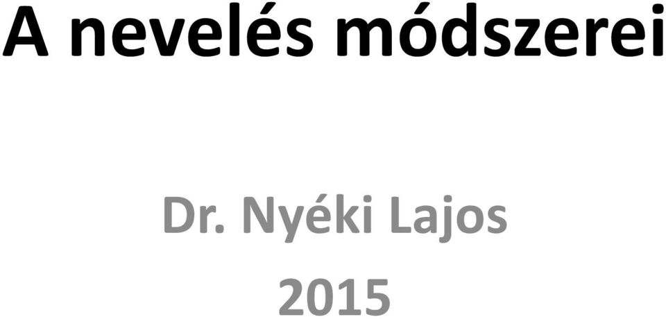 Dr. Nyéki